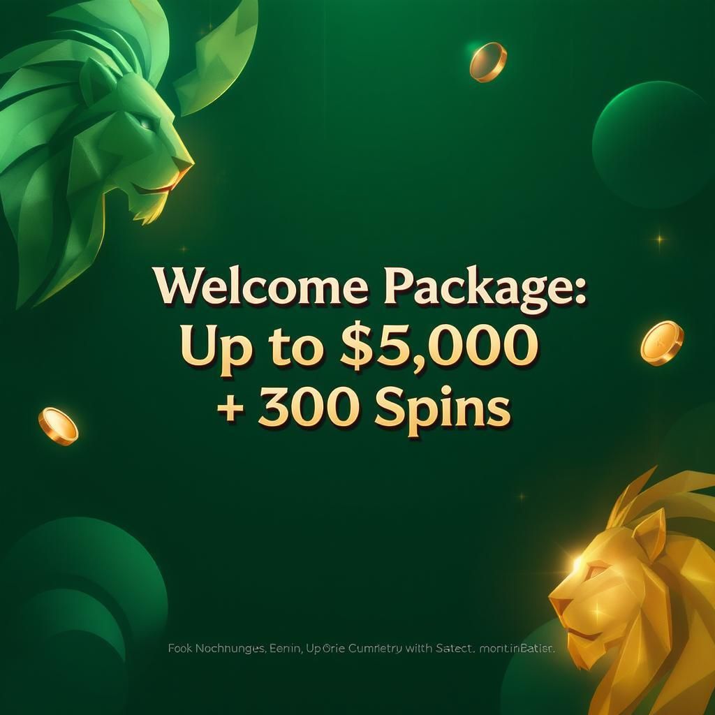 Welcome Package: Up to $5,000 + 300 Spins