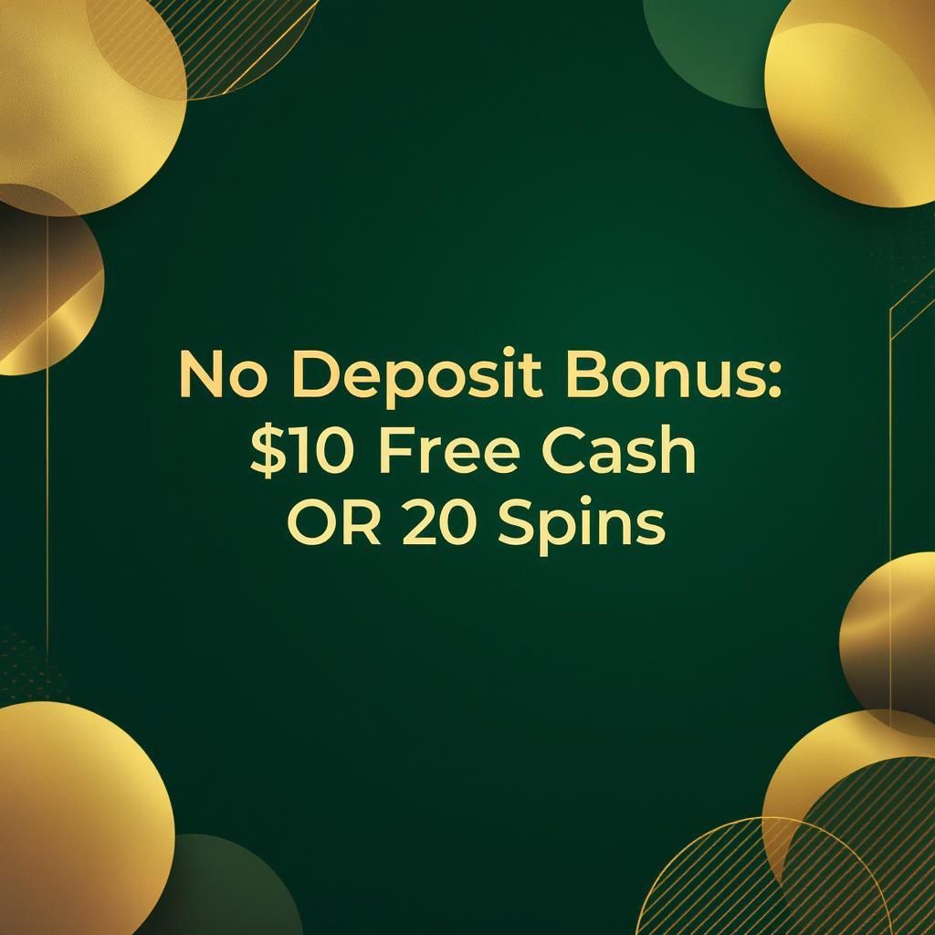 No Deposit Bonus: $10 Free Cash OR 20 Spins